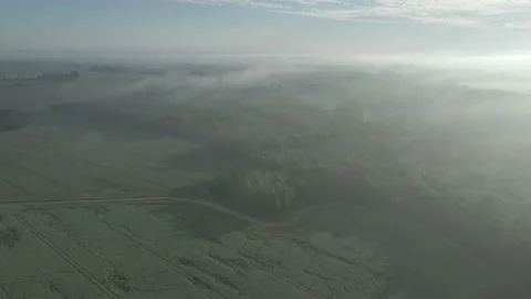 Sunrise in the countryside Stock Footage 157048130