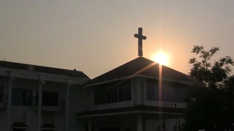 Sunrise Cross Stock Vídeos de archivo 10811331
