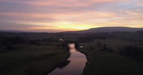 Sunrise in the Dales Stock Footage 104853317