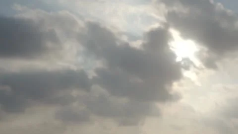 Sunrise from the deck of a ship sailing in the ocean. Video stock 135383794