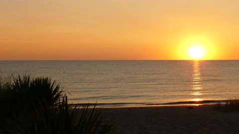 Sunrise at Delaware Bay, 4K Stock Footage 139016404