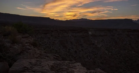 Sunrise at Desert Canyon Stock Footage 79577065