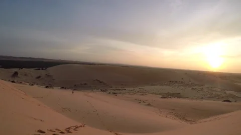 Sunrise in Desert Stock Footage 56354750