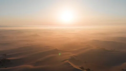 Sunrise on Desert Stock Footage 129433202