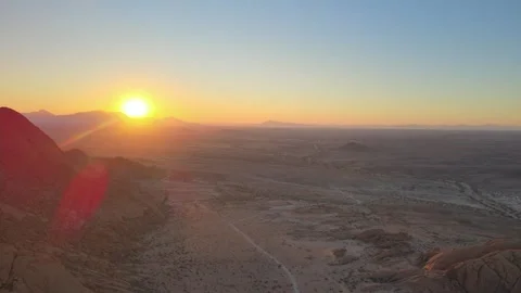 Sunrise in the Desert Stock Footage 276581390