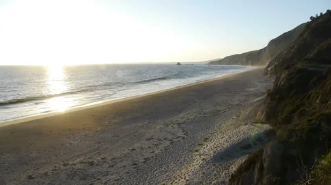 Sunrise Deserted Beach Stock-Footage 41592894