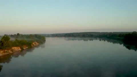 Sunrise on the Desna River2 스톡 동영상 208463687
