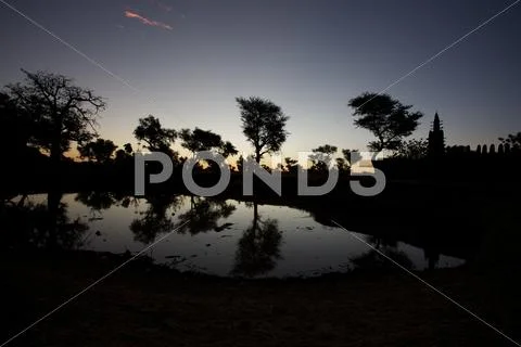 Sunrise in the Dogons Land Stock Photos