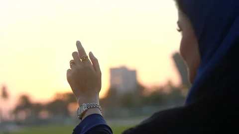 Sunrise in Doha, Qatar Stock Footage 170802874