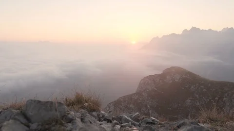 Sunrise dolomites Stock Footage 122218991