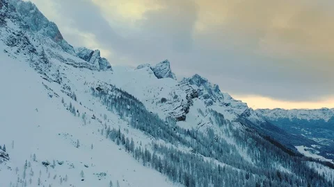 Sunrise of Dolomites mountains Stock-Footage 127411997