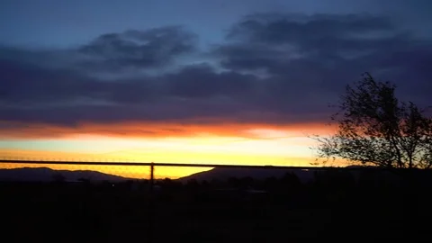 Sunrise Driving Desert Stock Footage 106832016