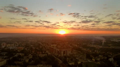 Sunrise from drone Stock Footage 99273043