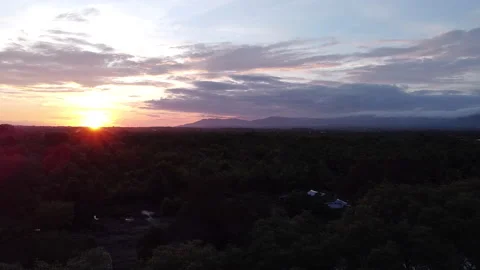 Sunrise drone 動画素材 196968733