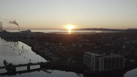 Sunrise in Dublin 库存影片 205049811