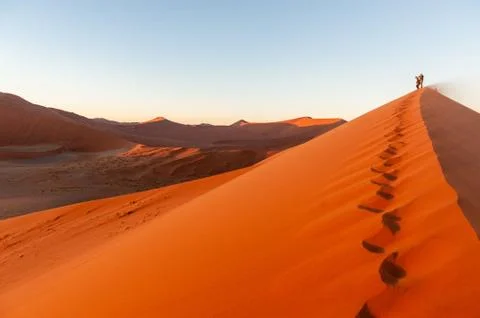 Sunrise from Dune 45 Stock Photos