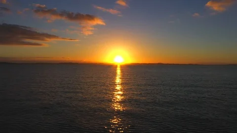Sunrise in Eastern Beach Stock Footage