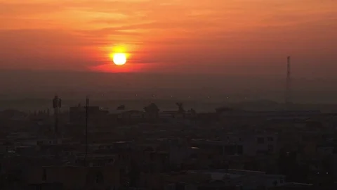 Sunrise in Erbil Stock Footage 76549161