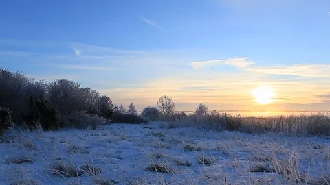 Sunrise in Estonia Stock Footage 101634952
