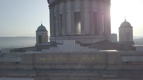 Sunrise in Esztergom Stock Footage 93960878