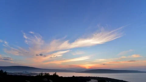 Sunrise fast shot Stock Footage 219614486