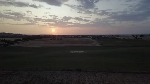 Sunrise on the fields3 Video stock 84685610