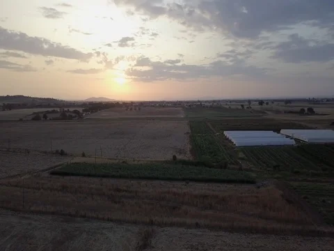 Sunrise on the fields6 Video stock 84727789