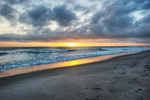 Sunrise at Florida Beach Stock Photos