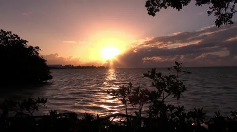 Sunrise Florida Keys Stock Footage 22998436