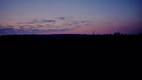 Sunrise fog clouds move. Time-lapse. 스톡 동영상 84203428