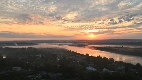 Sunrise fog Stock Footage 214515207