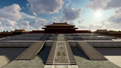 Sunrise in the Forbidden City Stock Footage 182318172