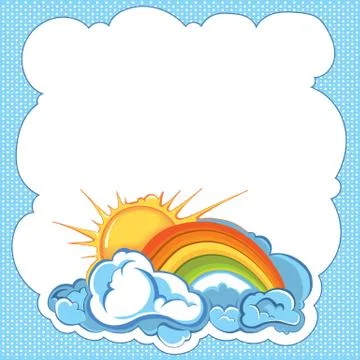 Sunrise frame Stock Illustration