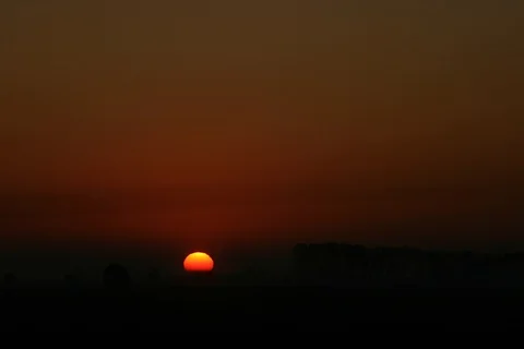 Sunrise Germany with horizont. Timelapse Video stock 111605844