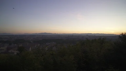 Sunrise from Gianicolo Video stock 85550587
