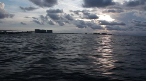 Sunrise on the Gulf Coast Stock Footage