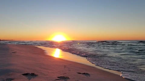 Sunrise on the Gulf Coast Stock Footage 148593877