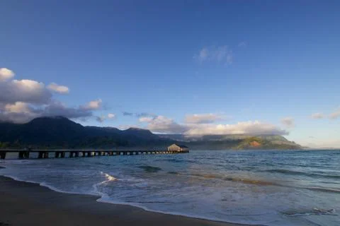 Sunrise Hanalei Bay Stock Photos