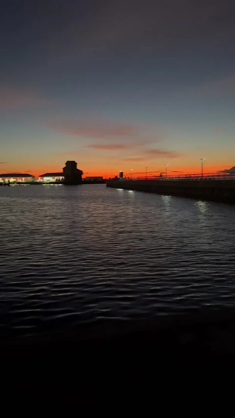 Sunrise at The Harbor Stock Footage 220700369