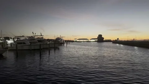 Sunrise Harbor Stock Footage 220700370