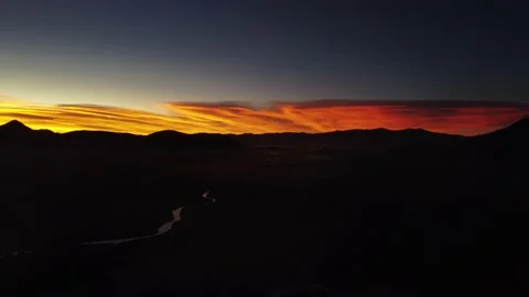 Sunrise in the heights Stockbeeldmateriaal 223789081