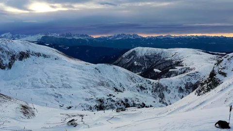 Sunrise in high mountains Video stock 102804206