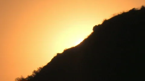 Sunrise hill Stock Footage 418002