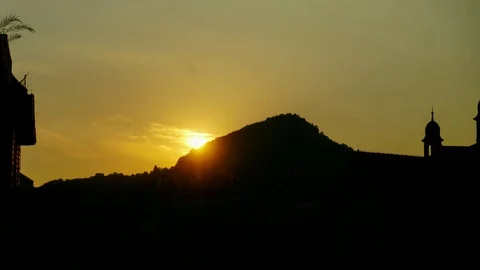 Sunrise hill Video stock 89620124