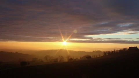 Sunrise hill Stock Footage 149748111