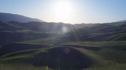 Sunrise at a hill Stock Footage 311725848