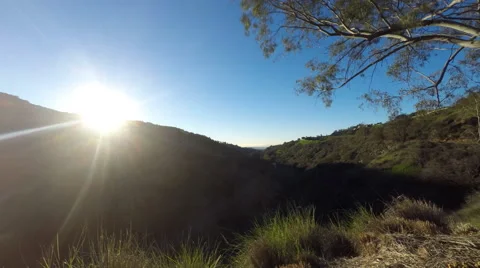 Sunrise hills time-lapse Video stock 49087396