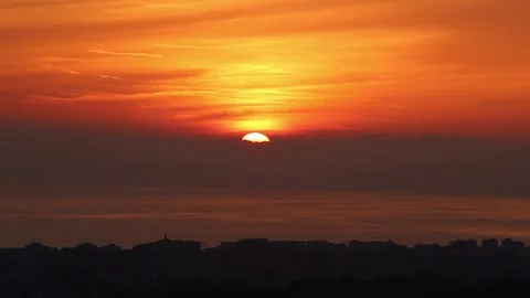 Sunrise hilly Stock Footage 253165811