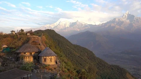 Sunrise in the Himalayas Stock Footage 83374269