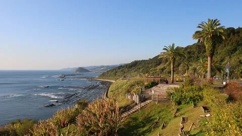 Sunrise at Horikiri Pass (Miyazaki City, Miyazaki Prefecture) Stock Footage 338003953